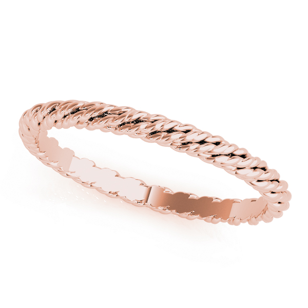  Gold Twisted Rope Wedding Band  Unknown Friendly Weight 10K yellow, white or rose gold - view 5