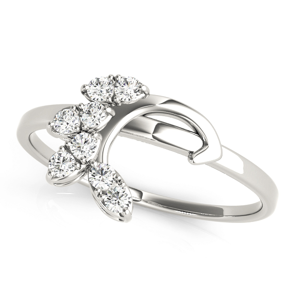  Ladies Nature Inspired Floral Wraps & Inserts Wedding Bands 1/10 Carat Total Weight   (Lab-Created) 0.12 C.T.W 10K yellow, white or rose gold - view 1