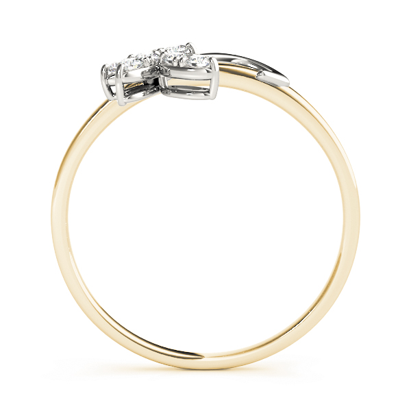  Ladies Nature Inspired Floral Wraps & Inserts Wedding Bands 1/10 Carat Total Weight   (Lab-Created) 0.12 C.T.W 10K yellow, white or rose gold - view 4