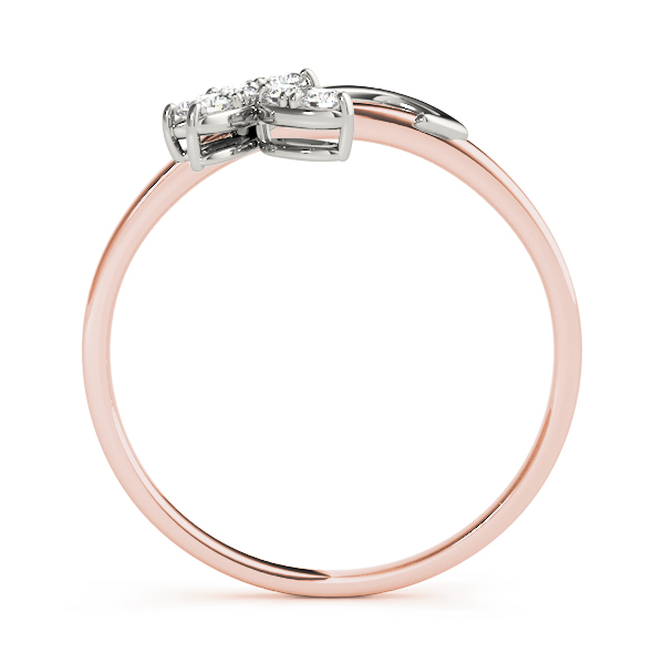  Ladies Nature Inspired Floral Wraps & Inserts Wedding Bands 1/10 Carat Total Weight   (Lab-Created) 0.12 C.T.W 10K yellow, white or rose gold - view 6