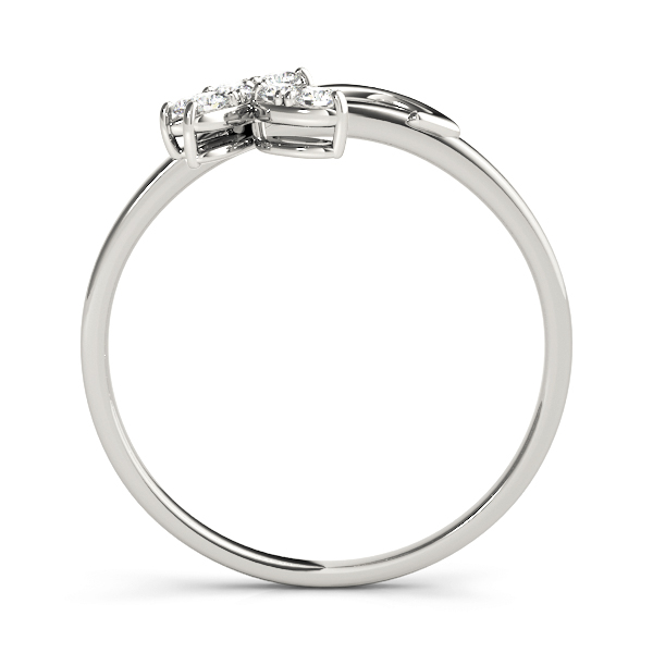  Ladies Nature Inspired Floral Wraps & Inserts Wedding Bands 1/10 Carat Total Weight   (Lab-Created) 0.12 C.T.W 10K yellow, white or rose gold - view 2