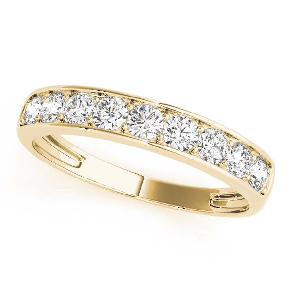  Ladies Channel Set Wedding Band 0.45 Carat Total Weight   (Lab-Created) 0.45 C.T.W 10K yellow, white or rose gold - view 3