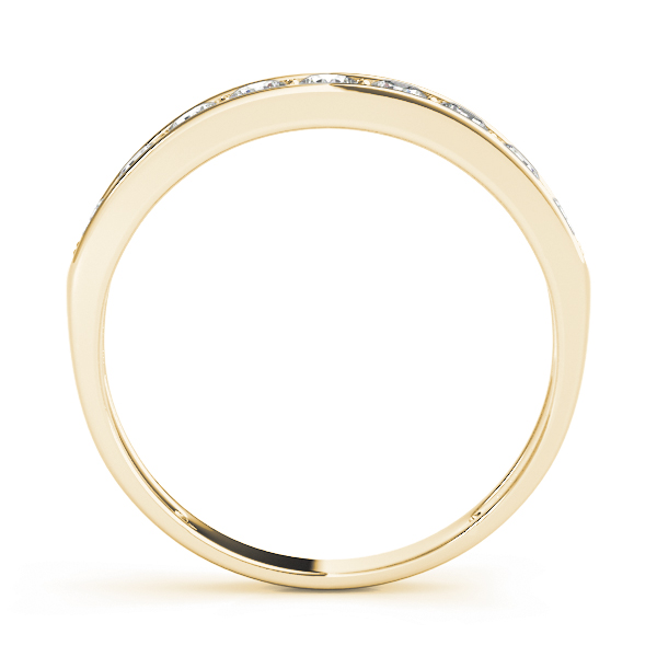  Ladies Channel Set Wedding Band 0.45 Carat Total Weight   (Lab-Created) 0.45 C.T.W 10K yellow, white or rose gold - view 4