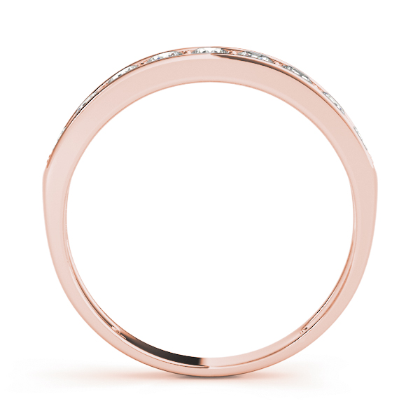  Ladies Channel Set Wedding Band 0.45 Carat Total Weight   (Lab-Created) 0.45 C.T.W 10K yellow, white or rose gold - view 6