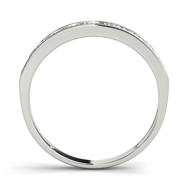  Ladies Channel Set Wedding Band 0.45 Carat Total Weight   (Lab-Created) 0.45 C.T.W 10K yellow, white or rose gold - view 2