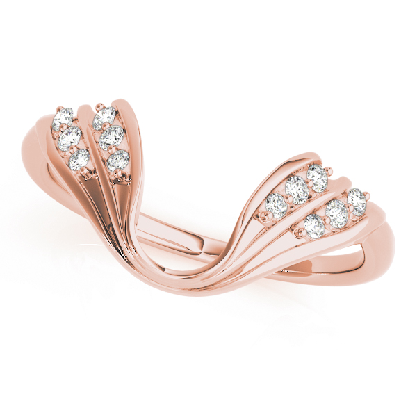  Ladies Wedding Band Insert 1/10 Carat Total Weight   (Lab-Created) 0.12 C.T.W 10K yellow, white or rose gold - view 5