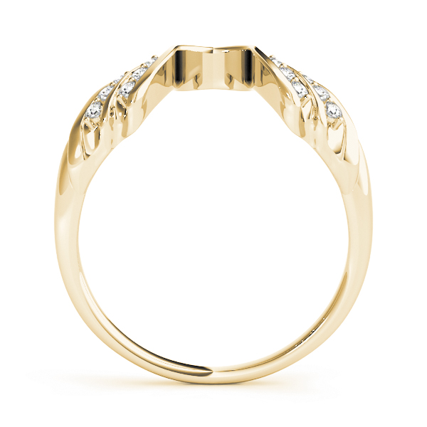  Ladies Wedding Band Insert 1/10 Carat Total Weight   (Lab-Created) 0.12 C.T.W 10K yellow, white or rose gold - view 4