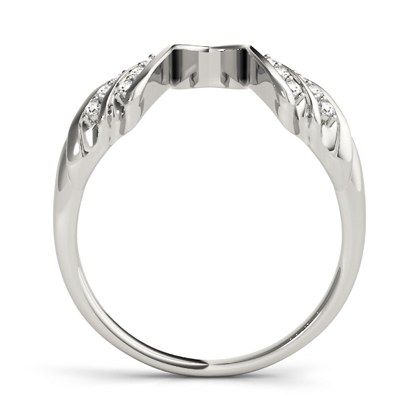  Ladies Wedding Band Insert 1/10 Carat Total Weight   (Lab-Created) 0.12 C.T.W 10K yellow, white or rose gold - view 2