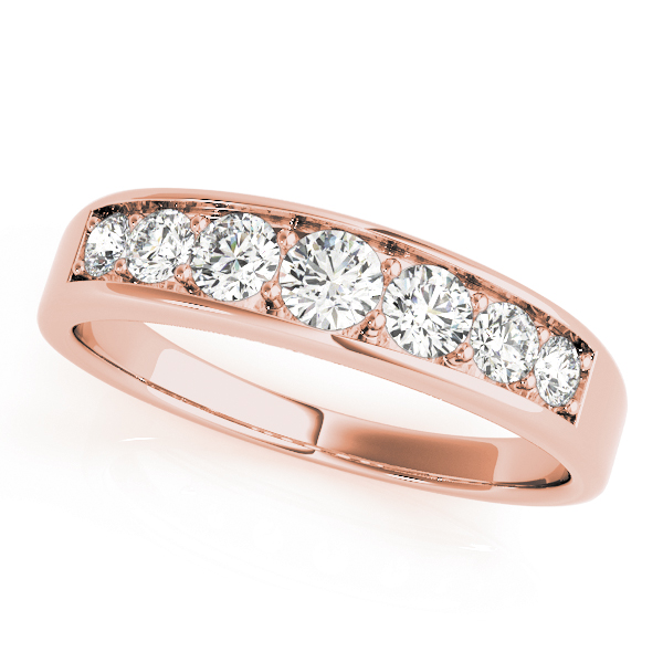  Ladies Graduating Diamond Channel Set Band 1/5 Carat Total Weight   (Lab-Created) 0.19 C.T.W 10K yellow, white or rose gold - view 5