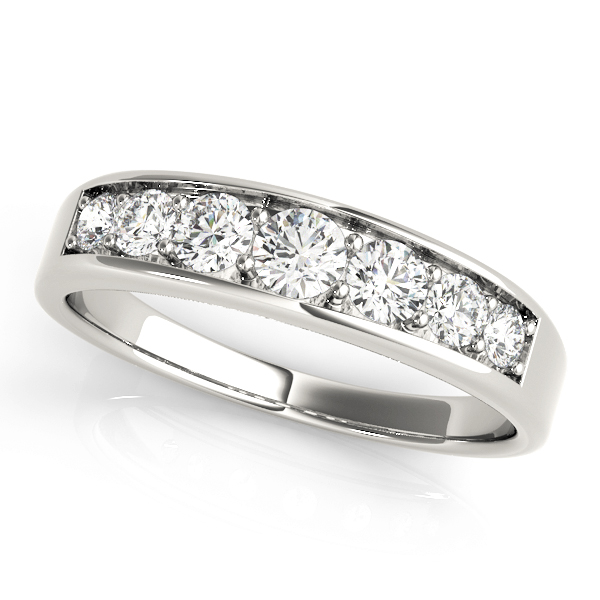 Graduating Diamond Channel Set Band | USA Jewels
