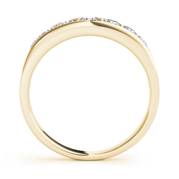 Ladies Graduating Diamond Channel Set Band 1/5 Carat Total Weight   (Lab-Created) 0.19 C.T.W 10K yellow, white or rose gold - view 4