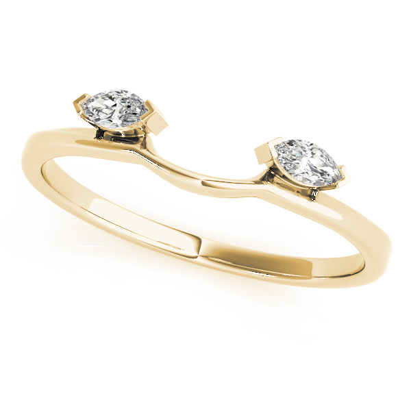  Ladies Wraps & Insert Wedding Band .15 Carat Total Weight   (Lab-Created) 0.14 C.T.W 10K yellow, white or rose gold - view 3