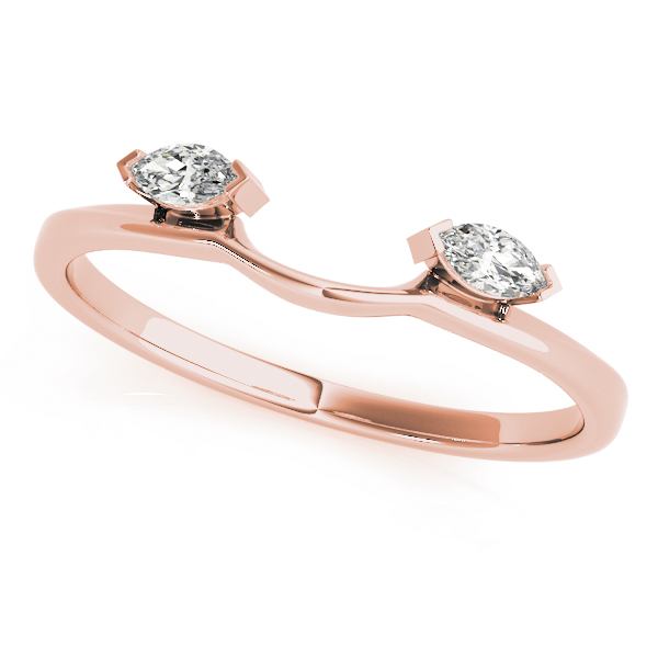  Ladies Wraps & Insert Wedding Band .15 Carat Total Weight   (Lab-Created) 0.14 C.T.W 10K yellow, white or rose gold - view 5