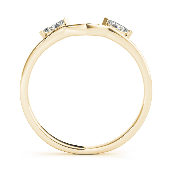  Ladies Wraps & Insert Wedding Band .15 Carat Total Weight   (Lab-Created) 0.14 C.T.W 10K yellow, white or rose gold - view 4