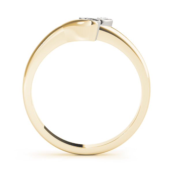  Ladies Bypass Marquise Leaf Shape Wedding Bands 0.02 Carat Total Weight  0.02 C.T.W 10K yellow, white or rose gold - view 4