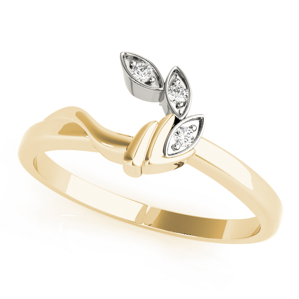  Ladies Diamond Wedding Wrap Band 0.01 Carat Total Weight  0.01 C.T.W 10K yellow, white or rose gold - view 3