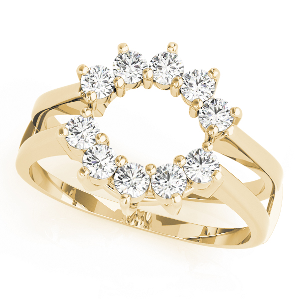  Ladies Wraps & Inserts Wedding Bands 1/3 Carat Total Weight   (Lab-Created) 0.35 C.T.W 10K yellow, white or rose gold - view 3