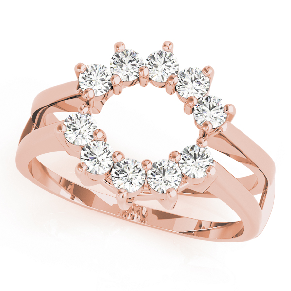 Ladies Wraps & Inserts Wedding Bands 1/3 Carat Total Weight   (Lab-Created) 0.35 C.T.W 10K yellow, white or rose gold - view 5