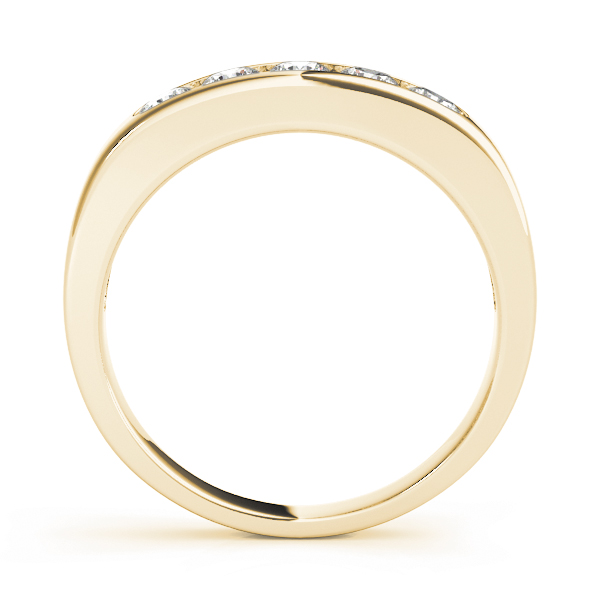  Ladies Channel Set Wedding Bands 1/4 Carat Total Weight   (Lab-Created) 0.25 C.T.W 10K yellow, white or rose gold - view 4