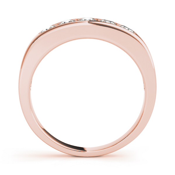  Ladies Channel Set Wedding Bands 1/4 Carat Total Weight   (Lab-Created) 0.25 C.T.W 10K yellow, white or rose gold - view 6