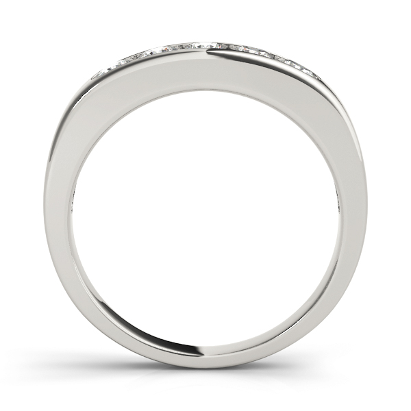  Ladies Channel Set Wedding Bands 1/4 Carat Total Weight   (Lab-Created) 0.25 C.T.W 10K yellow, white or rose gold - view 2