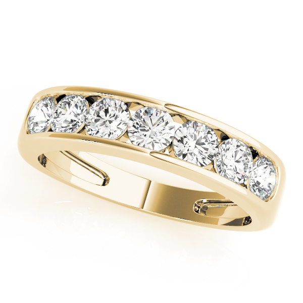  Ladies Channel Set Wedding Bands 5/8 Carat Total Weight   (Lab-Created) 0.63 C.T.W 10K yellow, white or rose gold - view 3