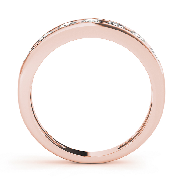  Ladies Channel Set Wedding Bands 5/8 Carat Total Weight   (Lab-Created) 0.63 C.T.W 10K yellow, white or rose gold - view 6