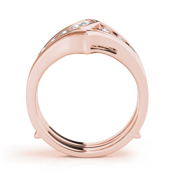  Ladies Channel Set Wraps & Inserts Wedding Bands 1/2 Carat Total Weight   (Lab-Created) 0.48 C.T.W 10K yellow, white or rose gold - view 6