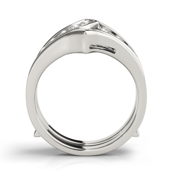  Ladies Channel Set Wraps & Inserts Wedding Bands 1/2 Carat Total Weight   (Lab-Created) 0.48 C.T.W 10K yellow, white or rose gold - view 2