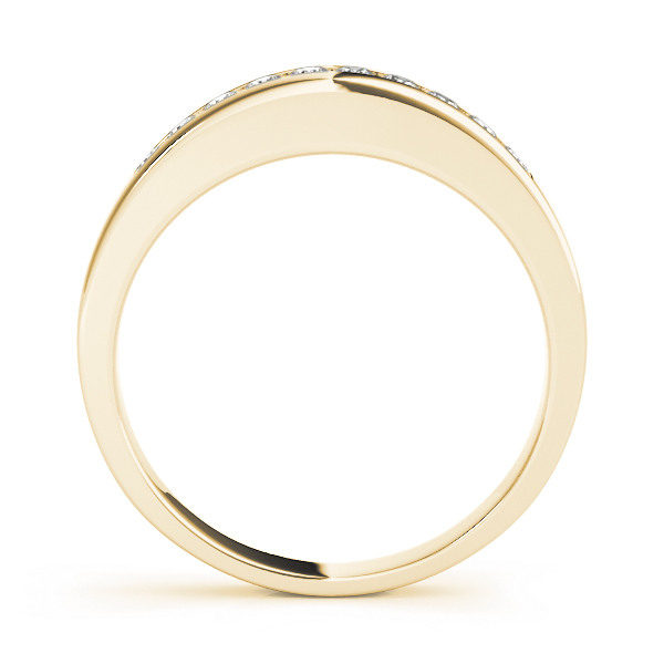  Ladies Channel Set Wedding Band 1/5 Carat Total Weight   (Lab-Created) 0.20 C.T.W 10K yellow, white or rose gold - view 4