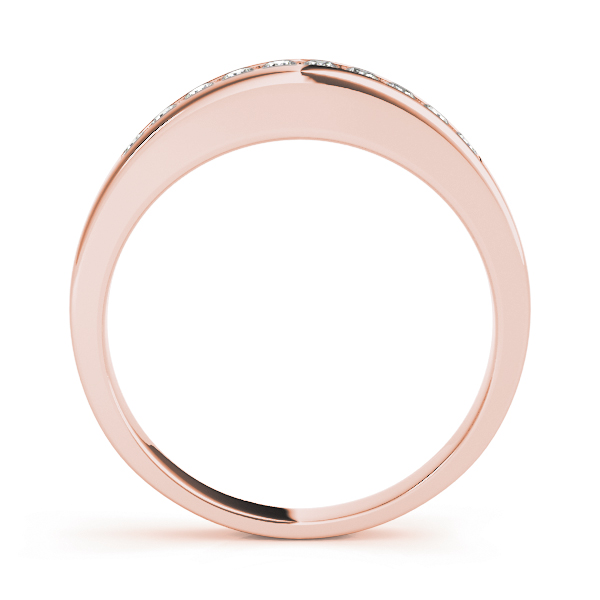  Ladies Channel Set Wedding Band 1/5 Carat Total Weight   (Lab-Created) 0.20 C.T.W 10K yellow, white or rose gold - view 6