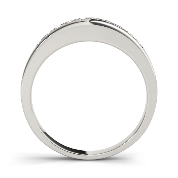  Ladies Channel Set Wedding Band 1/5 Carat Total Weight   (Lab-Created) 0.20 C.T.W 10K yellow, white or rose gold - view 2