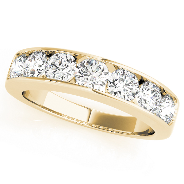  Ladies Channel Set Wedding Band 1/4 Carat Total Weight   (Lab-Created) 0.28 C.T.W 10K yellow, white or rose gold - view 3
