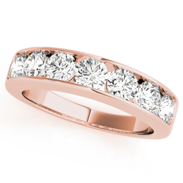  Ladies Channel Set Wedding Band 1/4 Carat Total Weight   (Lab-Created) 0.28 C.T.W 10K yellow, white or rose gold - view 5