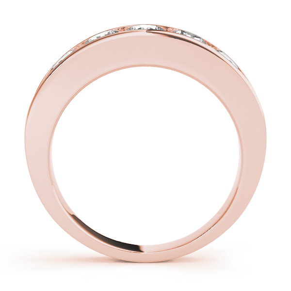  Ladies Channel Set Wedding Band 1/4 Carat Total Weight   (Lab-Created) 0.28 C.T.W 10K yellow, white or rose gold - view 6