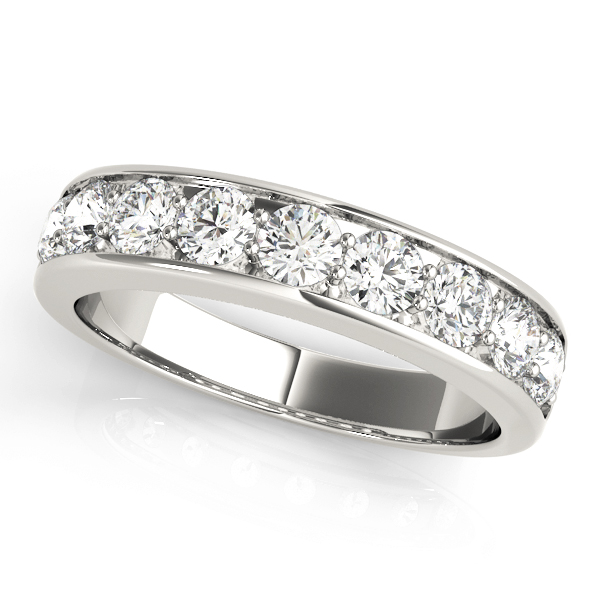 Wedding Channel Set Diamond Band | USA Jewels
