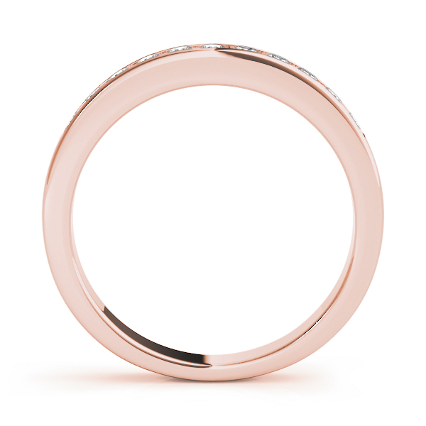  Ladies Channel Set Wedding Band 1/4 Carat Total Weight   (Lab-Created) 0.28 C.T.W 10K yellow, white or rose gold - view 6