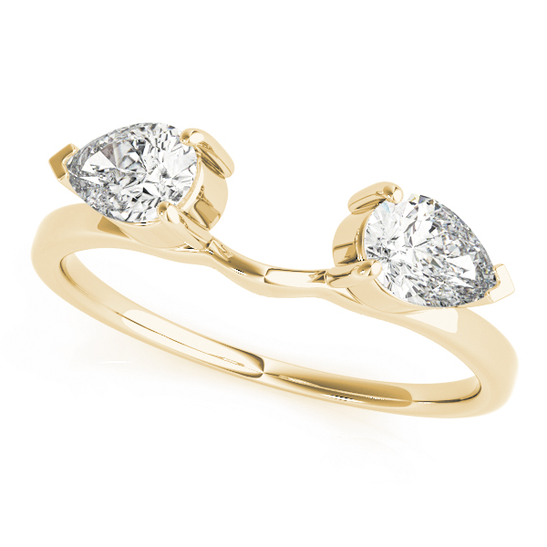  Ladies Pear Shape Wraps & Inserts Wedding Bands 0.8 Carat Total Weight   (Lab-Created) 0.80 C.T.W 10K yellow, white or rose gold - view 3