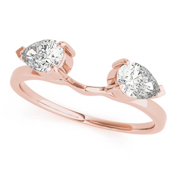  Ladies Pear Shape Wraps & Inserts Wedding Bands 0.8 Carat Total Weight   (Lab-Created) 0.80 C.T.W 10K yellow, white or rose gold - view 5