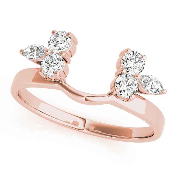  Ladies Wrap & Inserts Wedding Band 0.46 Carat Total Weight   (Lab-Created) 0.46 C.T.W 10K yellow, white or rose gold - view 5
