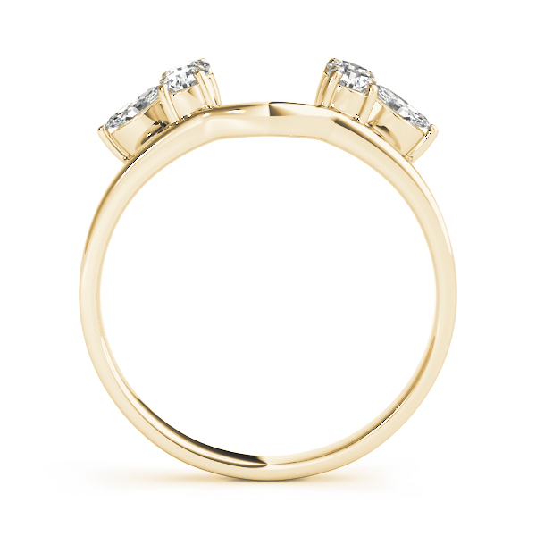  Ladies Wrap & Inserts Wedding Band 0.46 Carat Total Weight   (Lab-Created) 0.46 C.T.W 10K yellow, white or rose gold - view 4