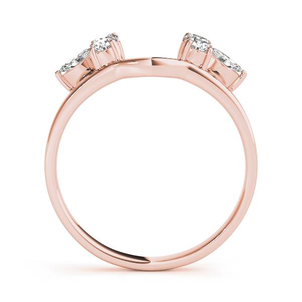  Ladies Wrap & Inserts Wedding Band 0.46 Carat Total Weight   (Lab-Created) 0.46 C.T.W 10K yellow, white or rose gold - view 6