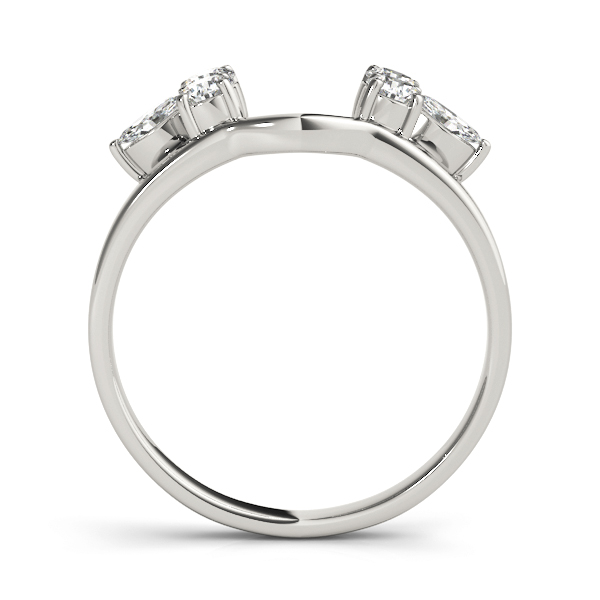  Ladies Wrap & Inserts Wedding Band 0.46 Carat Total Weight   (Lab-Created) 0.46 C.T.W 10K yellow, white or rose gold - view 2