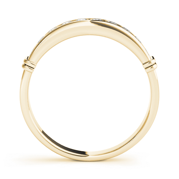  Ladies Channel Set Wedding Band 1/5 Carat Total Weight   (Lab-Created) 0.20 C.T.W 10K yellow, white or rose gold - view 4