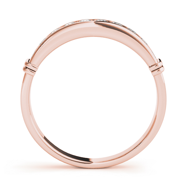  Ladies Channel Set Wedding Band 1/5 Carat Total Weight   (Lab-Created) 0.20 C.T.W 10K yellow, white or rose gold - view 6