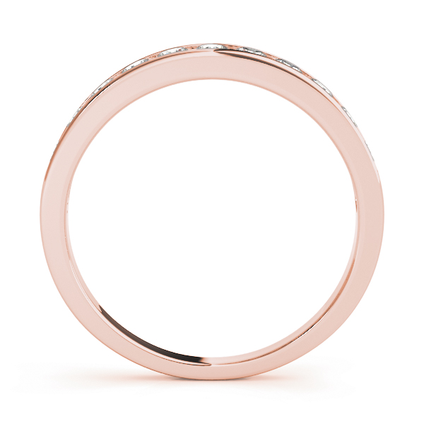  Ladies Channel Set Wedding Band 1/4 Carat Total Weight   (Lab-Created) 0.24 C.T.W 10K yellow, white or rose gold - view 6