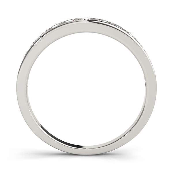  Ladies Channel Set Wedding Band 1/4 Carat Total Weight   (Lab-Created) 0.24 C.T.W 10K yellow, white or rose gold - view 2
