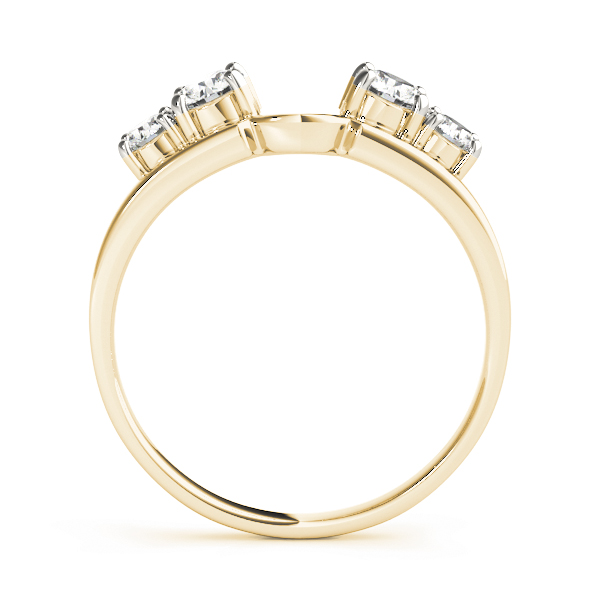  Ladies Prong Set Wraps & Inserts Wedding Band 1.0 Carat Total Weight For 1/4 CT  (Lab-Created) 1.00 C.T.W 10K yellow, white or rose gold - view 4