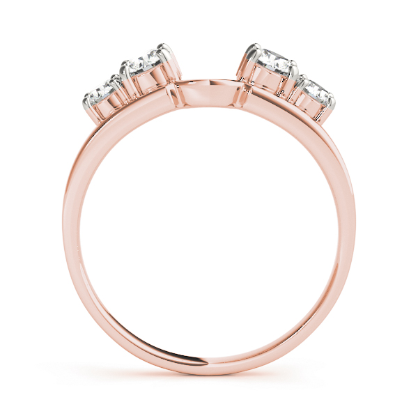  Ladies Prong Set Wraps & Inserts Wedding Band 1.0 Carat Total Weight For 1/4 CT  (Lab-Created) 1.00 C.T.W 10K yellow, white or rose gold - view 6