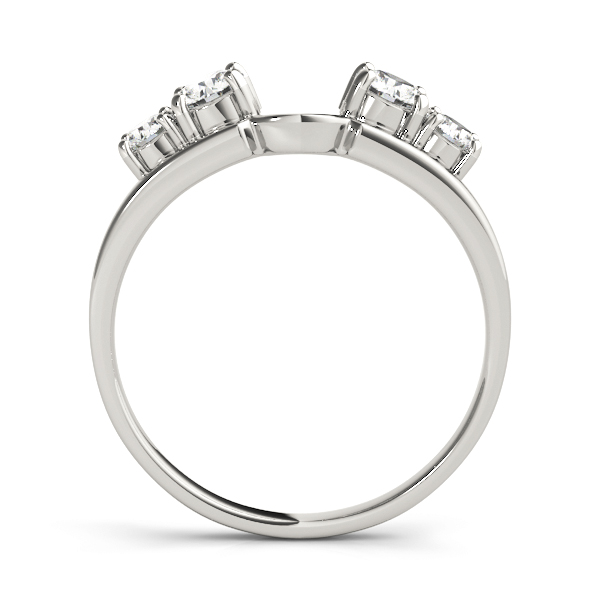  Ladies Prong Set Wraps & Inserts Wedding Band 1.0 Carat Total Weight For 1/4 CT  (Lab-Created) 1.00 C.T.W 10K yellow, white or rose gold - view 2
